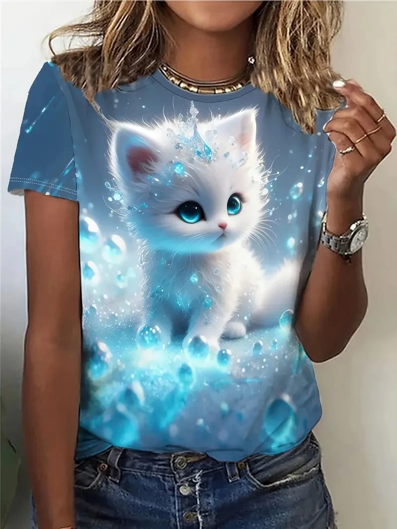 Женская футболка больших размеров с короткими рукавами и 3D-принтом, свободная и повседневная, мягкая, удобная и дышащая, подходит для занятий спортом на открытом воздухе
Женская футболка больших размеров с короткими рукавами и 3D-принтом, свободная и повседневная, мягкая, удобная и дышащая, подходит для занятий спортом на открытом воздухе