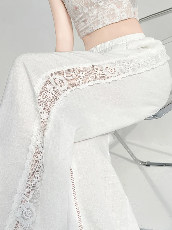 Summer 2026 High Waist Wide Leg Pants Thin Linen Ice Silk Floor Length Casual Trousers Women's Loose Fit Straight Cut Pants
Summer 2026 High Waist Wide Leg Pants Thin Linen Ice Silk Floor Length Casual Trousers Women's Loose Fit Straight Cut Pants