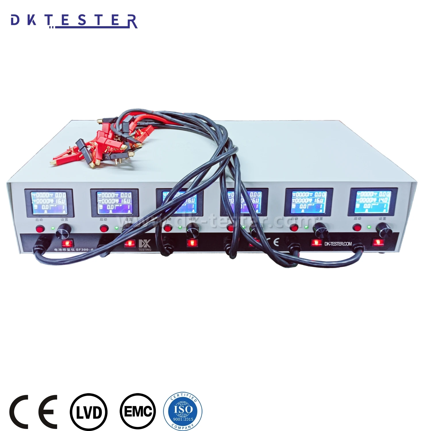 6 Independent Channel 6V/8V/12V/16V VRLA/AGM/GEL Lead-acid Battery Charge and Discharge Cycler Battery Capacity Analyzer Tester
6 Independent Channel 6V/8V/12V/16V VRLA/AGM/GEL Lead-acid Battery Charge and Discharge Cycler Battery Capacity Analyzer Tester