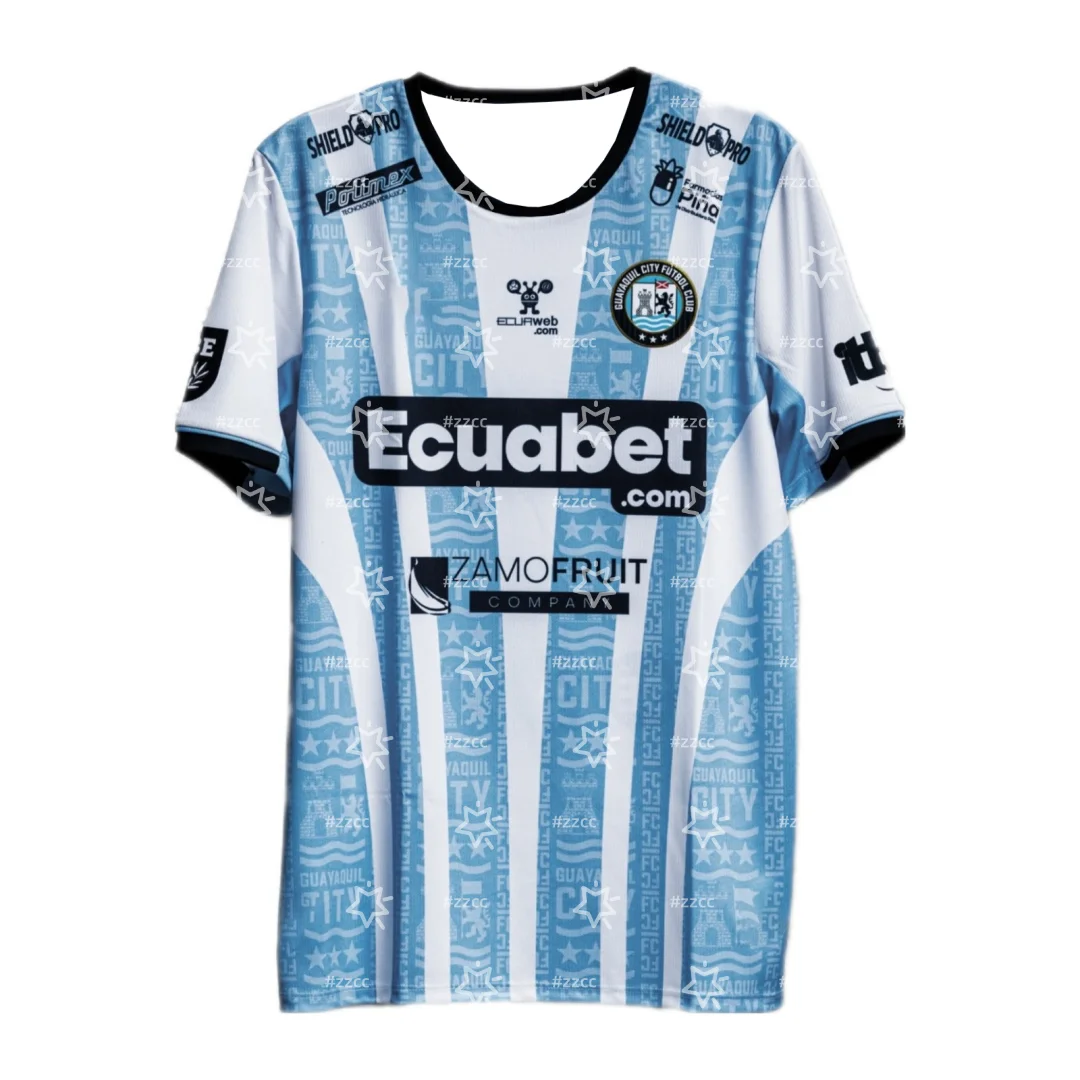 25-26 Guayaquil City Home football jersey match Kit fan gift Summer Sports Men's T-Shirt Kid's Tee Women's Beach T-shirt
25-26 Guayaquil City Home football jersey match Kit fan gift Summer Sports Men's T-Shirt Kid's Tee Women's Beach T-shirt 