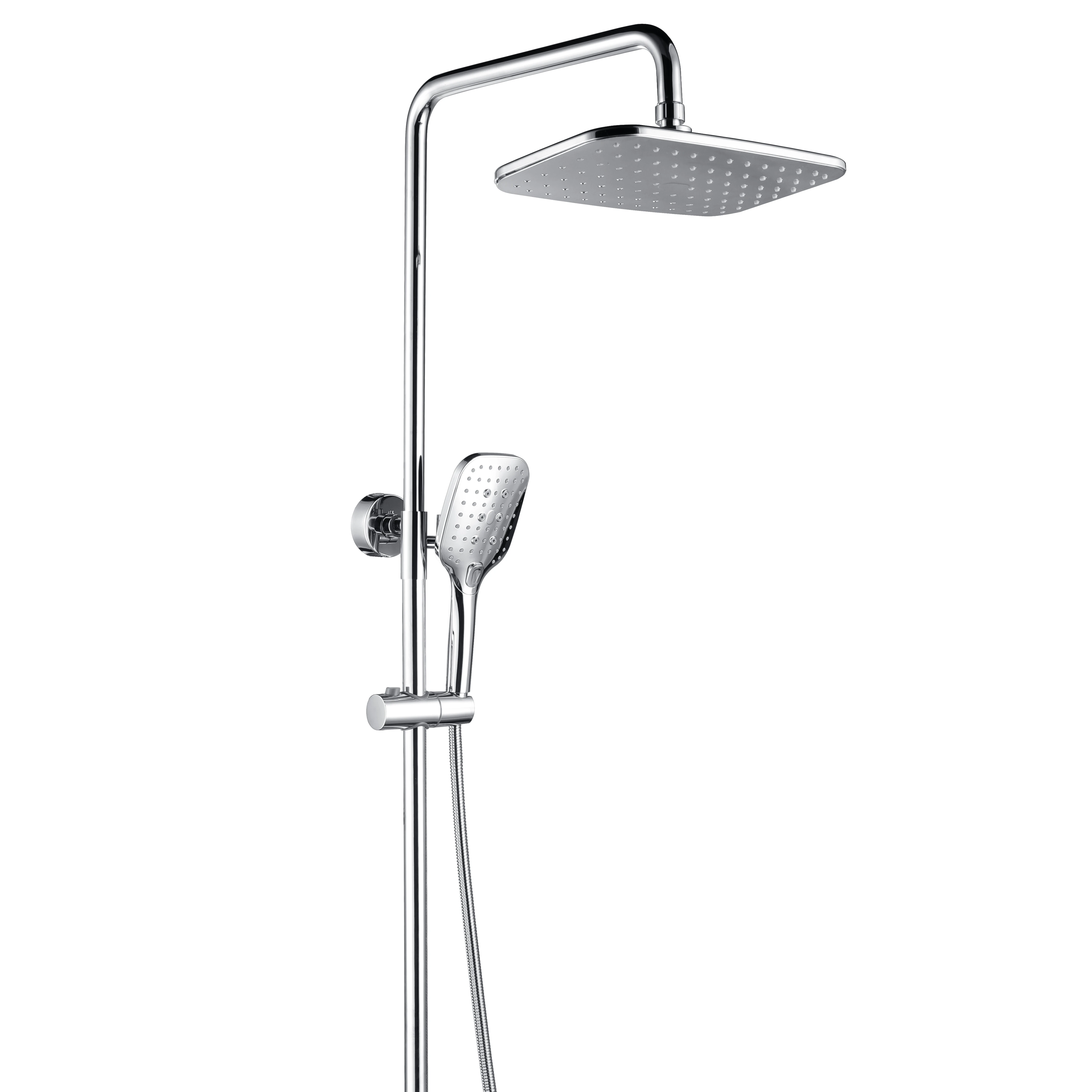 High Quality Brass, 5 Year Warranty Chrome Shower Set Hot & Cold Water Bathroom Shower Faucet Rain Shower Head
High Quality Brass, 5 Year Warranty Chrome Shower Set Hot & Cold Water Bathroom Shower Faucet Rain Shower Head