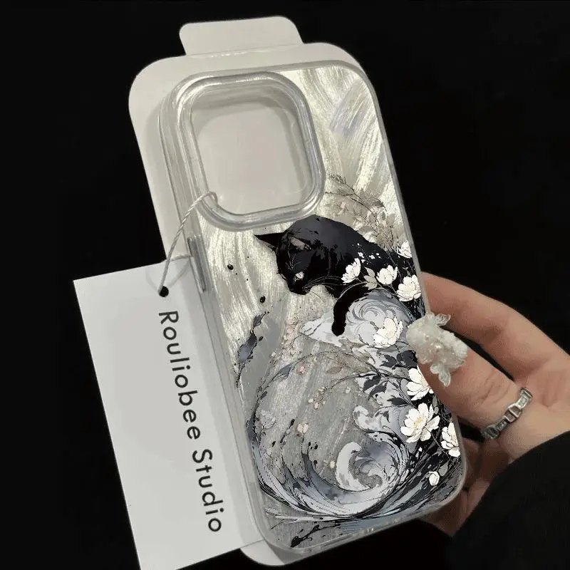 Luxury Cute Cat Flower Vortex pattern Clear Phone Case For iPhone 17 16 15 14 13 12 11 Pro Max XS XR X SE 8 Plus Silicone Cover
Luxury Cute Cat Flower Vortex pattern Clear Phone Case For iPhone 17 16 15 14 13 12 11 Pro Max XS XR X SE 8 Plus Silicone Cover