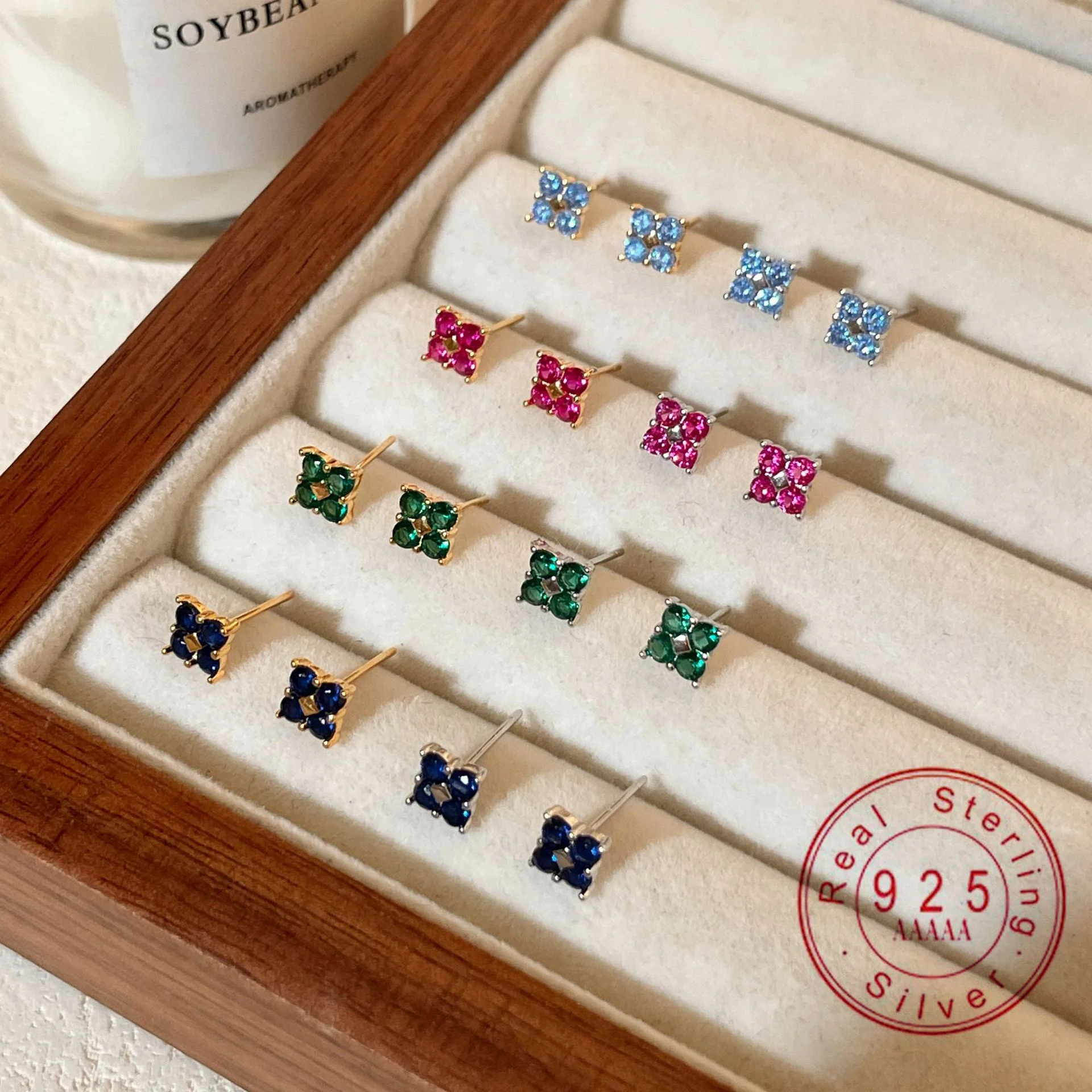 925 Sterling Silver Flower Stud Earrings | Multicolor Cubic Zirconia Floral Earrings for Women Minimalist Jewelry
925 Sterling Silver Flower Stud Earrings | Multicolor Cubic Zirconia Floral Earrings for Women Minimalist Jewelry