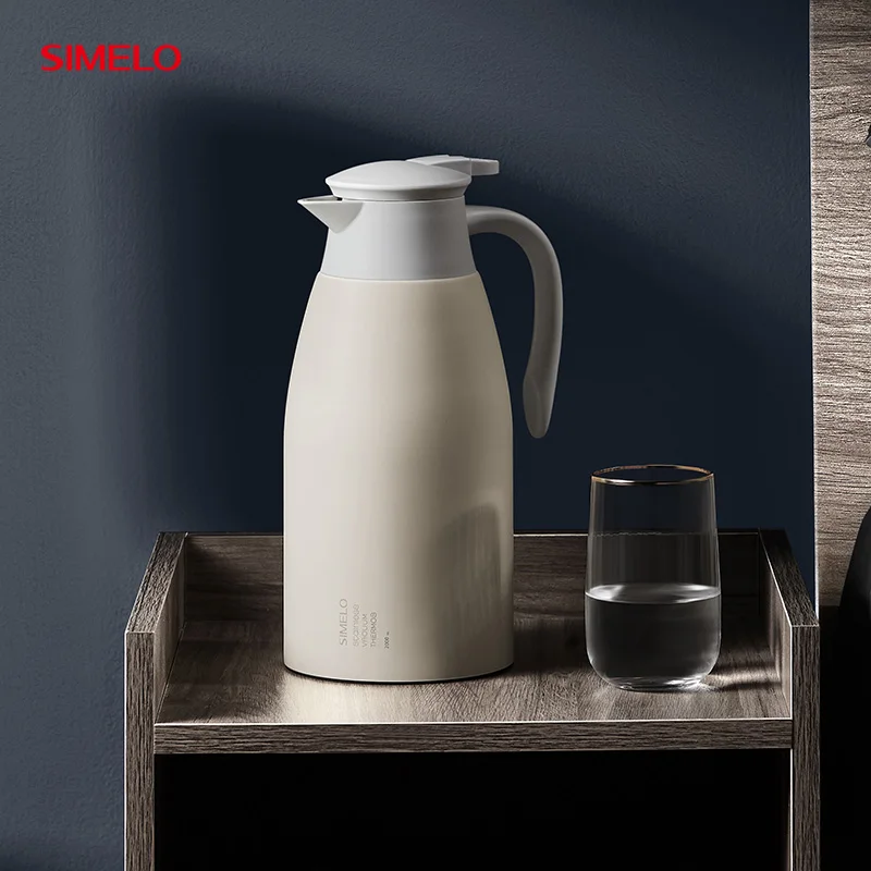 SIMELO 2L Large Capacity Vacuum Insulated Thermos Flask 304 Stainless Steel Hot Water Bottle for Tea Coffee Milk Home Office
SIMELO 2L Large Capacity Vacuum Insulated Thermos Flask 304 Stainless Steel Hot Water Bottle for Tea Coffee Milk Home Office