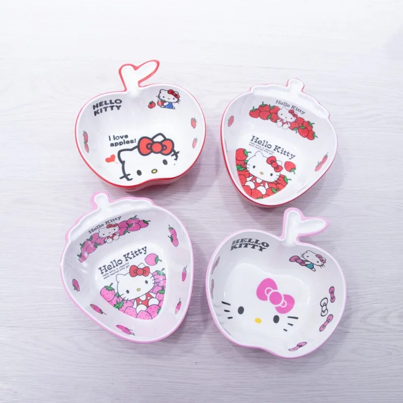 New Creative Hello Kitty Bowls tableware Japanese cute rice tableware creative Apple Shaped Bowl Gift
New Creative Hello Kitty Bowls tableware Japanese cute rice tableware creative Apple Shaped Bowl Gift
