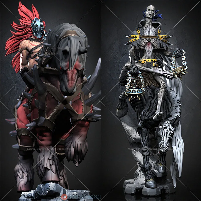 Original Character Series 1/24 1/18 Scale Red Knight War Black Horse Knight Famine DIY Self-assembled GK 3D Resin Unpanited Doll 
Original Character Series 1/24 1/18 Scale Red Knight War Black Horse Knight Famine DIY Self-assembled GK 3D Resin Unpanited Doll