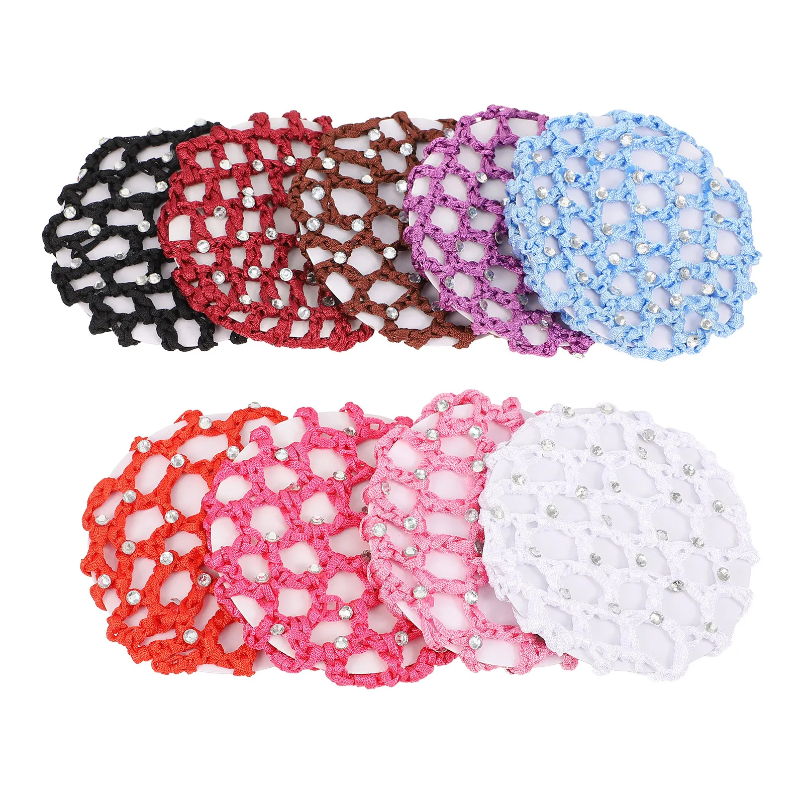 9Pcs Women Rhinestone Bun Cover Sturdy Creative Lightweight Delicate Hair Net Snood Ideal for Daily Replacement
9Pcs Women Rhinestone Bun Cover Sturdy Creative Lightweight Delicate Hair Net Snood Ideal for Daily Replacement