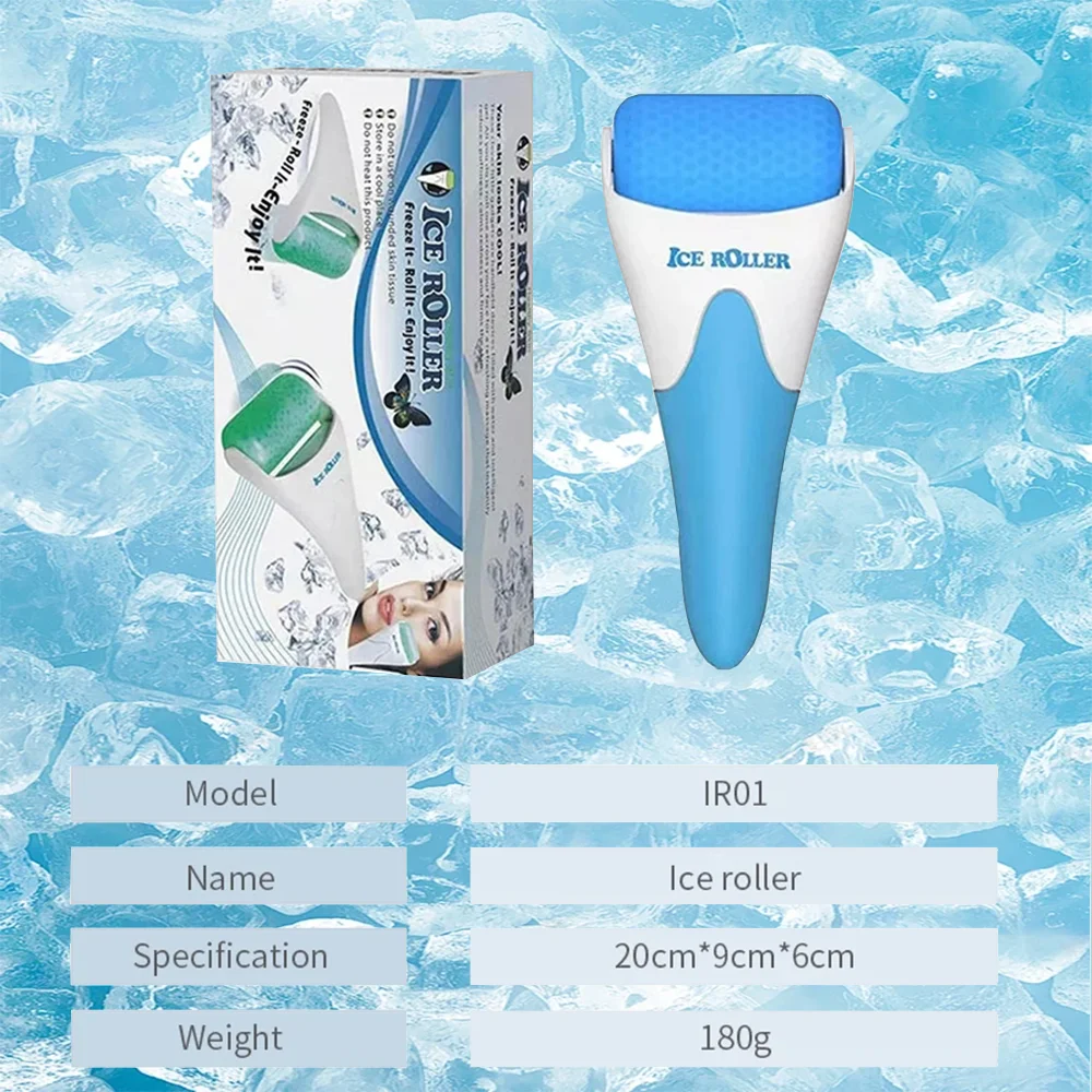 Green Blue Rotating beauty ice roller a cooling ice roller massager used for facial and body massage, which can remove wrinkles
Green Blue Rotating beauty ice roller a cooling ice roller massager used for facial and body massage, which can remove wrinkles