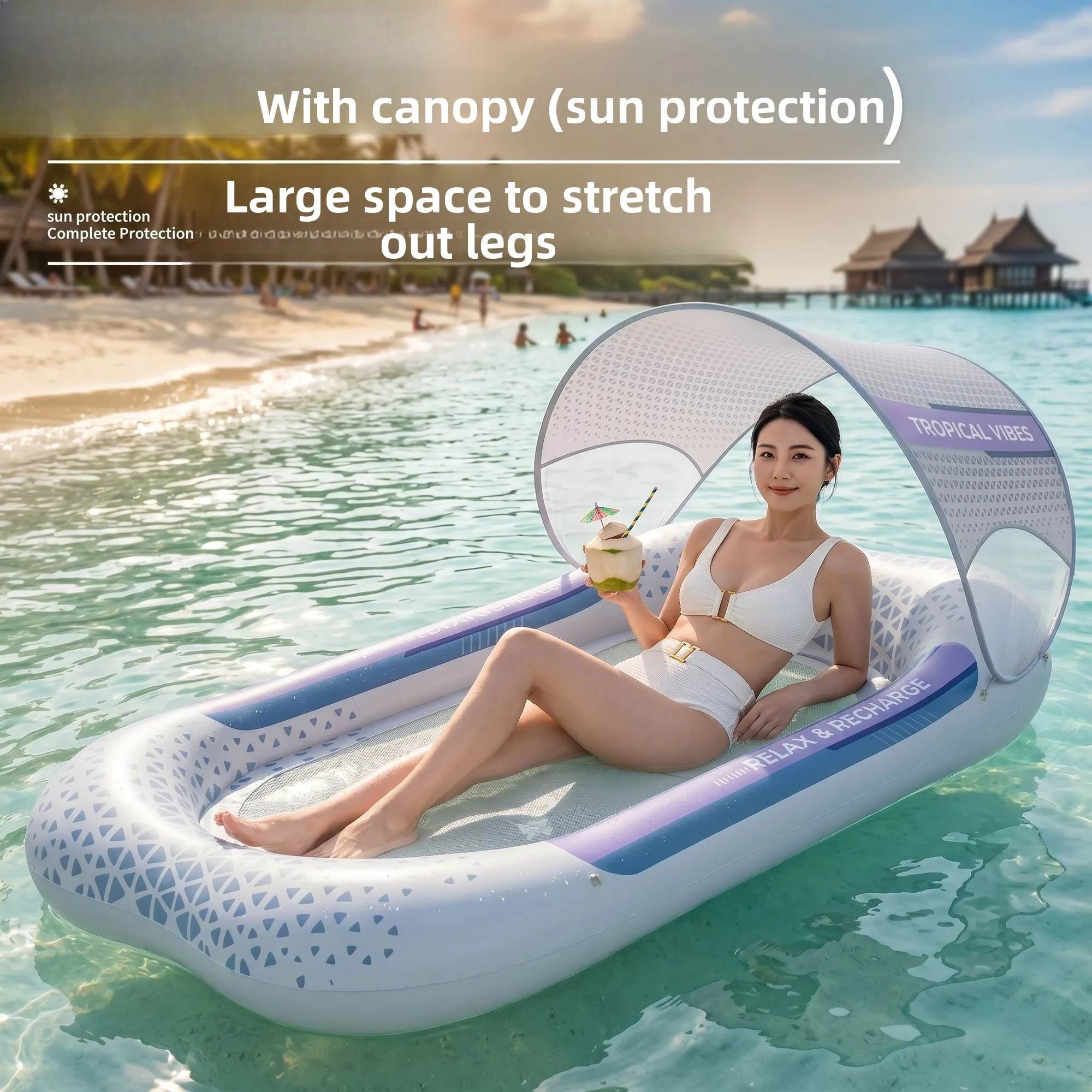 Inflatable Water Floating Bed Thickened Safe Pool Float Air Mattress for Kids Adults Swimming Water Play Essential Floating Raft
Inflatable Water Floating Bed Thickened Safe Pool Float Air Mattress for Kids Adults Swimming Water Play Essential Floating Raft