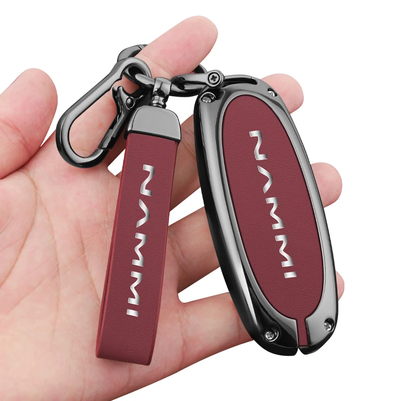 3 Buttons Zinc Alloy + Leather Car Key Case Cover Shell Holder For 2024 Dongfeng NAMMI 01 new Energy Remote Key Protection
3 Buttons Zinc Alloy + Leather Car Key Case Cover Shell Holder For 2024 Dongfeng NAMMI 01 new Energy Remote Key Protection