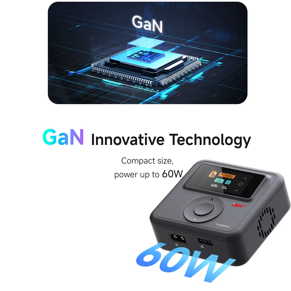 Интеллектуальное зарядное устройство ISDT 405AC, 60 Вт, 5 А, зарядное устройство с вилкой XT60
Интеллектуальное зарядное устройство ISDT 405AC, 60 Вт, 5 А, зарядное устройство с вилкой XT60