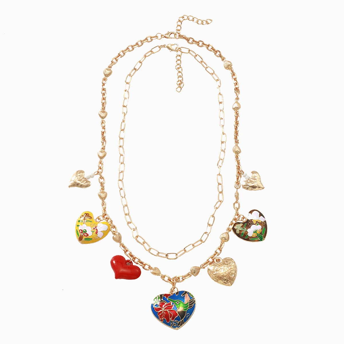 ZAA Irregular Metal Heart Shape Pendant Necklace for Women Statement Jewelry Holiday Party Gifts
ZAA Irregular Metal Heart Shape Pendant Necklace for Women Statement Jewelry Holiday Party Gifts