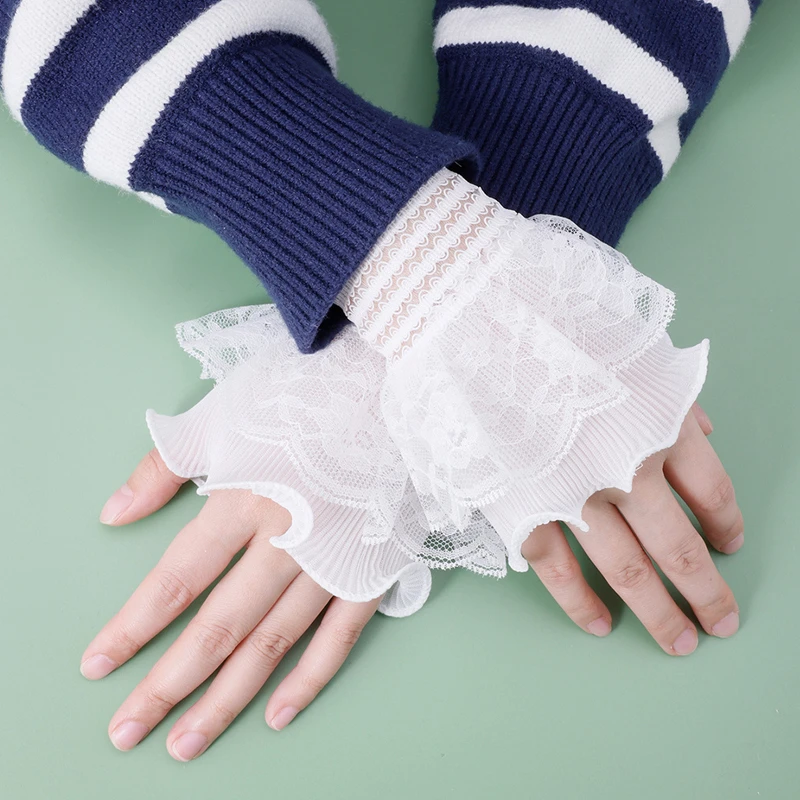 Double Layered Ruffled Lace Fake Sleeves Sweater Elastic Detachable Flared Cuffs Clothing Decoration Ornaments
Double Layered Ruffled Lace Fake Sleeves Sweater Elastic Detachable Flared Cuffs Clothing Decoration Ornaments