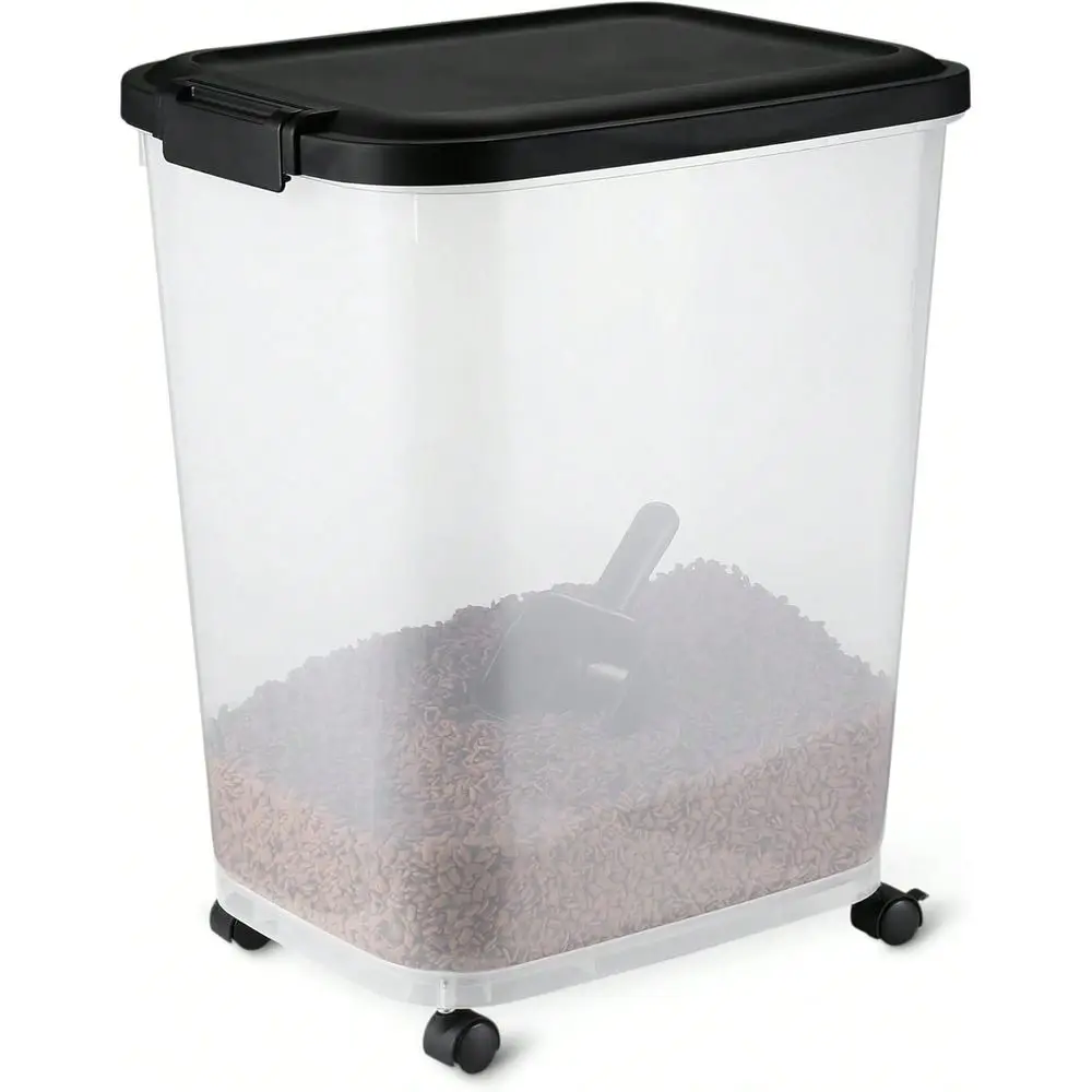 Pet Food Storage Container 30lbs Capacity Airtight Bin For Dog Cat Kibble With Scoop
Pet Food Storage Container 30lbs Capacity Airtight Bin For Dog Cat Kibble With Scoop