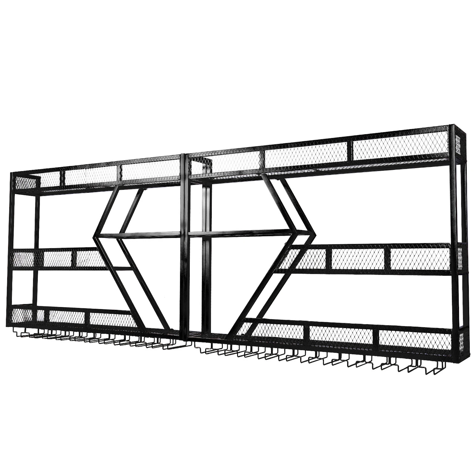 3/4 Tier Wall Mounted Bar Liquor Shelves Metal Hanging Wine Bottles Display Shelf with Glass Holder for Kitchen Dining Room Home
3/4 Tier Wall Mounted Bar Liquor Shelves Metal Hanging Wine Bottles Display Shelf with Glass Holder for Kitchen Dining Room Home