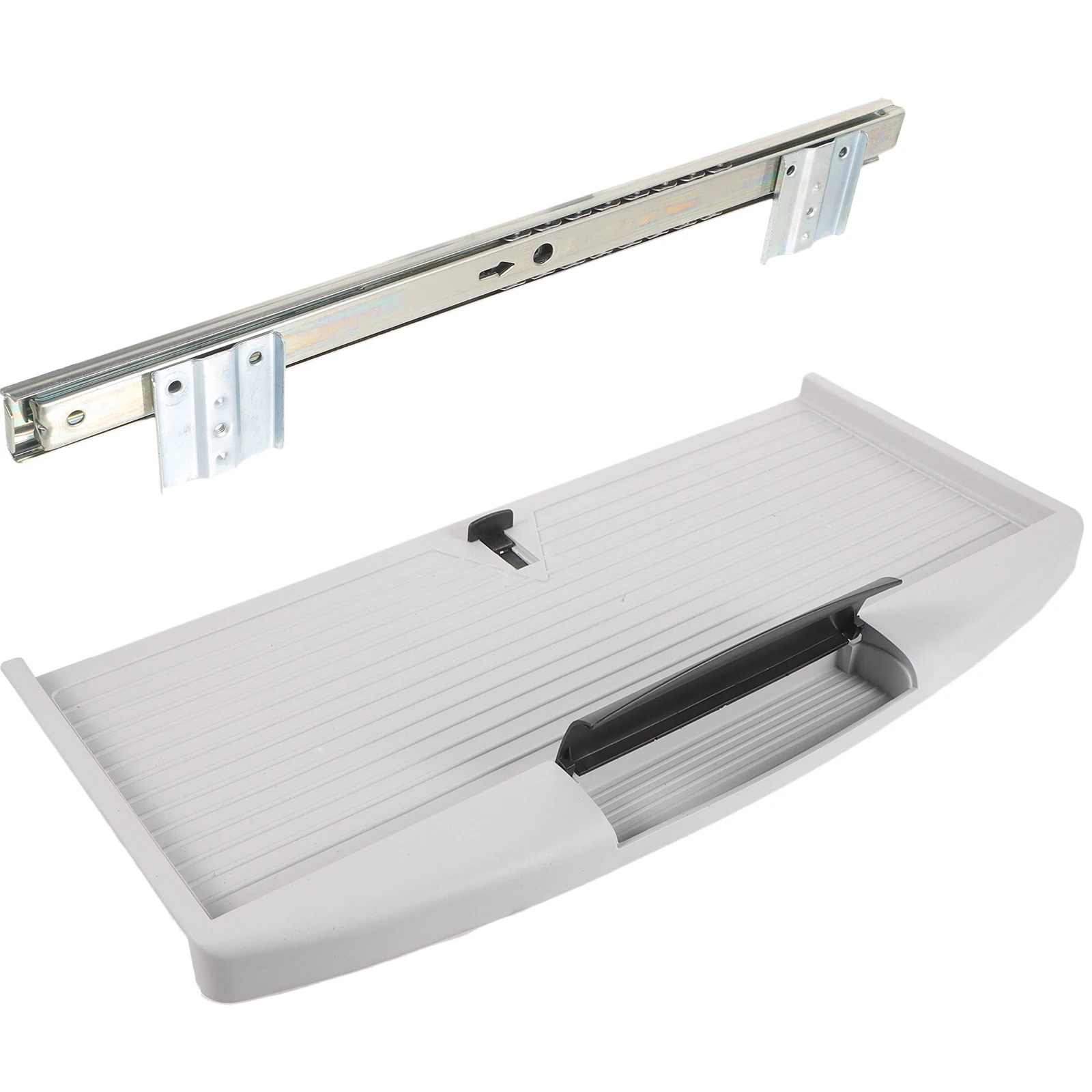 Keyboard Tray Set White Color Sliding Under Desk Holder Office Accessories Durable Easy Slide Save Space Keyboard Shelf
Keyboard Tray Set White Color Sliding Under Desk Holder Office Accessories Durable Easy Slide Save Space Keyboard Shelf