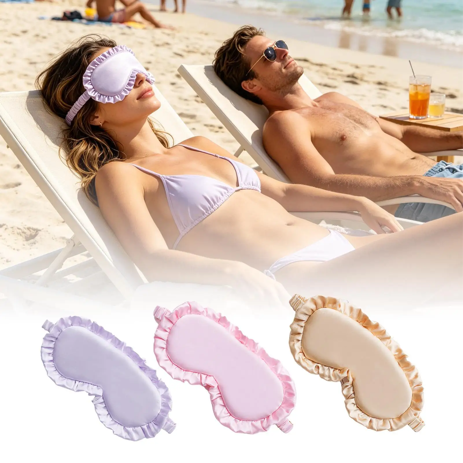 Eyes Cover for Night Sleep No Pressure Soft Sun Blocking with Adjustable Elastic Strap Imitation Silk Fabric Lightweight Sleep
Eyes Cover for Night Sleep No Pressure Soft Sun Blocking with Adjustable Elastic Strap Imitation Silk Fabric Lightweight Sleep