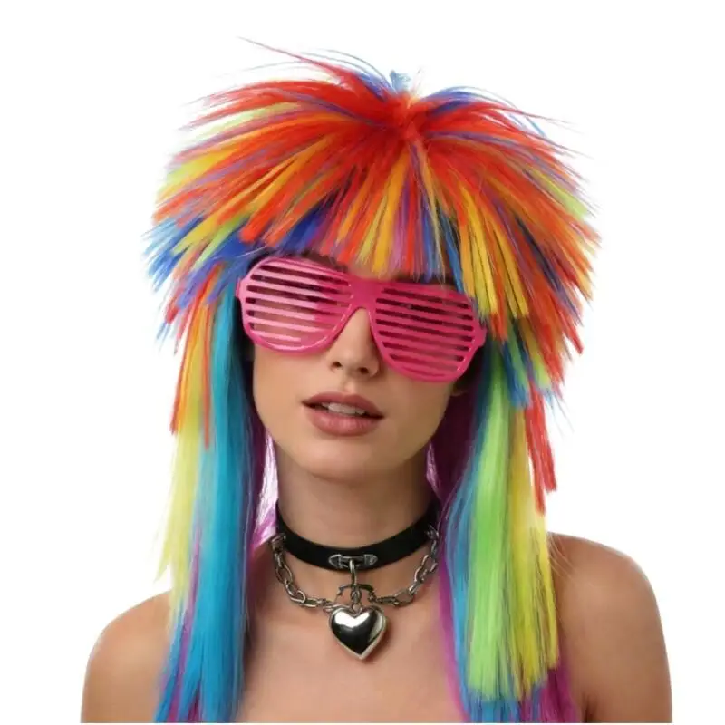 Женский парик в стиле рок 60-70-х годов, радужный омбре, с эффектом взрыва, для Хэллоуина и карнавала, розово-фиолетовый, волнистый, кудрявый, синтетический, с челкой
Женский парик в стиле рок 60-70-х годов, радужный омбре, с эффектом взрыва, для Хэллоуина и карнавала, розово-фиолетовый, волнистый, кудрявый, синтетический, с челкой