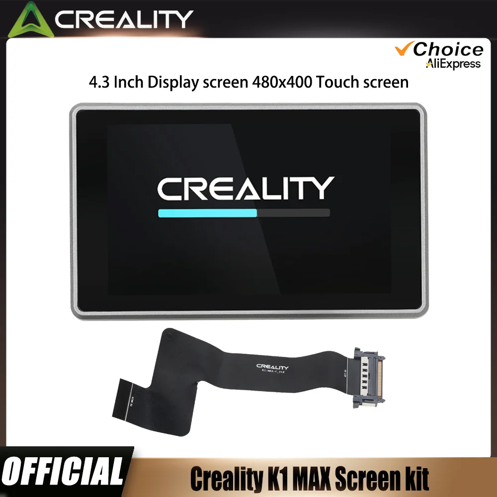 Official Creality K1 MAX Touch Screen Kit 3D Printer Parts 4.3 Inch Full-Color Display Screen 480×400 for K1 MAX 3D Printer part
Official Creality K1 MAX Touch Screen Kit 3D Printer Parts 4.3 Inch Full-Color Display Screen 480×400 for K1 MAX 3D Printer part