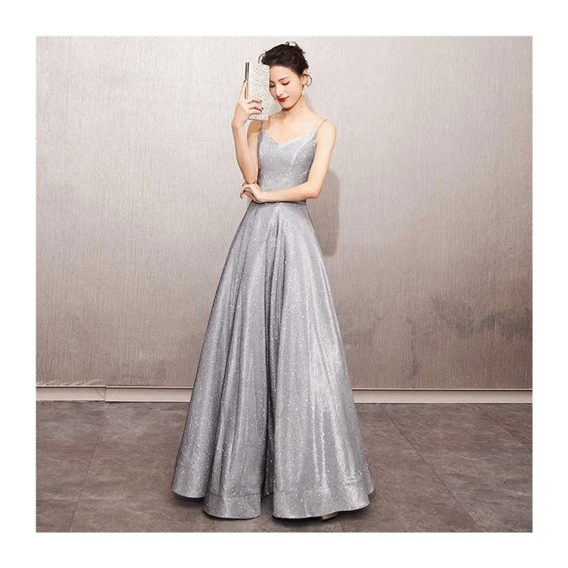 Ele Purple iny Long Evening Gown V-Ne Strap Host Chorus Performance Outfit Women's Birthday Starry New 2023 Model
Ele Purple iny Long Evening Gown V-Ne Strap Host Chorus Performance Outfit Women's Birthday Starry New 2023 Model