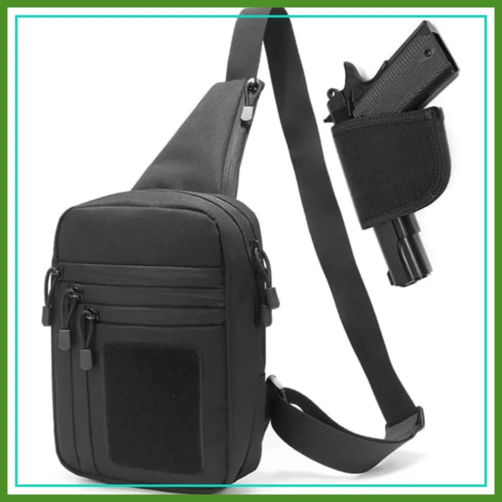 Tactical Sling Bag for Men Women, Right-Handed EDC Shoulder Chest Pack, Durable Design for Shooting Hunting Daily Use
Tactical Sling Bag for Men Women, Right-Handed EDC Shoulder Chest Pack, Durable Design for Shooting Hunting Daily Use