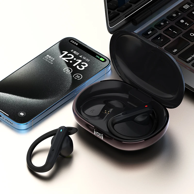 Sport Wireless Headphones Bluetooth 5.4 Earphones True with 2 Mic Call Noise Reduction Earhooks Waterproof Earhook Headset
Sport Wireless Headphones Bluetooth 5.4 Earphones True with 2 Mic Call Noise Reduction Earhooks Waterproof Earhook Headset