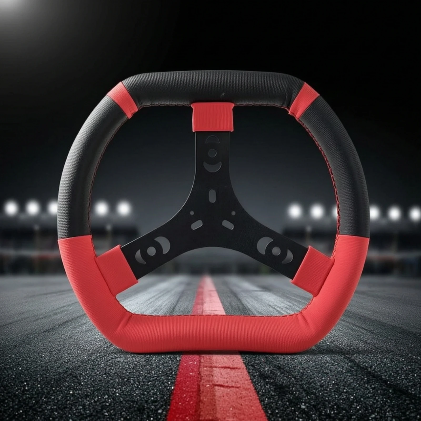Gokart Steering Wheel Wear-Resistant Steering Wheel with Three-Spoke Hub Long-Lasting Comfortable for Racers, Karting, Racing
Gokart Steering Wheel Wear-Resistant Steering Wheel with Three-Spoke Hub Long-Lasting Comfortable for Racers, Karting, Racing