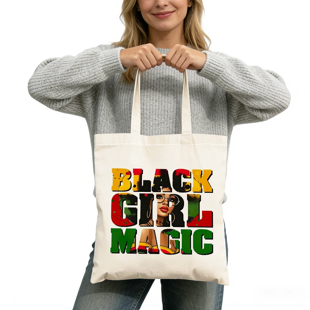 Fashion Freedom Lady Shopper Satchel Double Print Black Queen Women Tote Bag Large Capacity Black Girl Magic Girl Shopping Bags
Fashion Freedom Lady Shopper Satchel Double Print Black Queen Women Tote Bag Large Capacity Black Girl Magic Girl Shopping Bags
