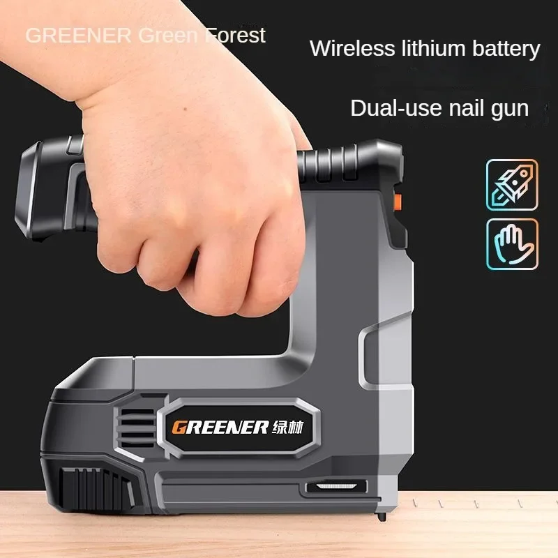 Woodworking Electric Nail Gun Rechargeable Lithium Code Nail Shooting Gun for Home Decoration Wooden Door Hardware Tools
Woodworking Electric Nail Gun Rechargeable Lithium Code Nail Shooting Gun for Home Decoration Wooden Door Hardware Tools