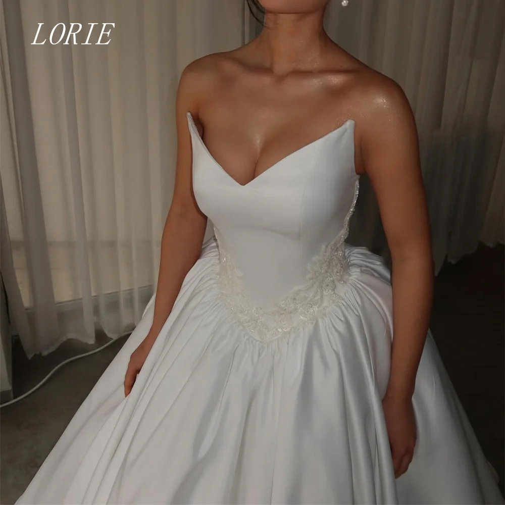 LORIE Luxury Lace A Line Civil Wedding Dress Gala Sweetheart Bridal Dresses Appliques Engagement Wedding Gown Customized 2026
LORIE Luxury Lace A Line Civil Wedding Dress Gala Sweetheart Bridal Dresses Appliques Engagement Wedding Gown Customized 2026