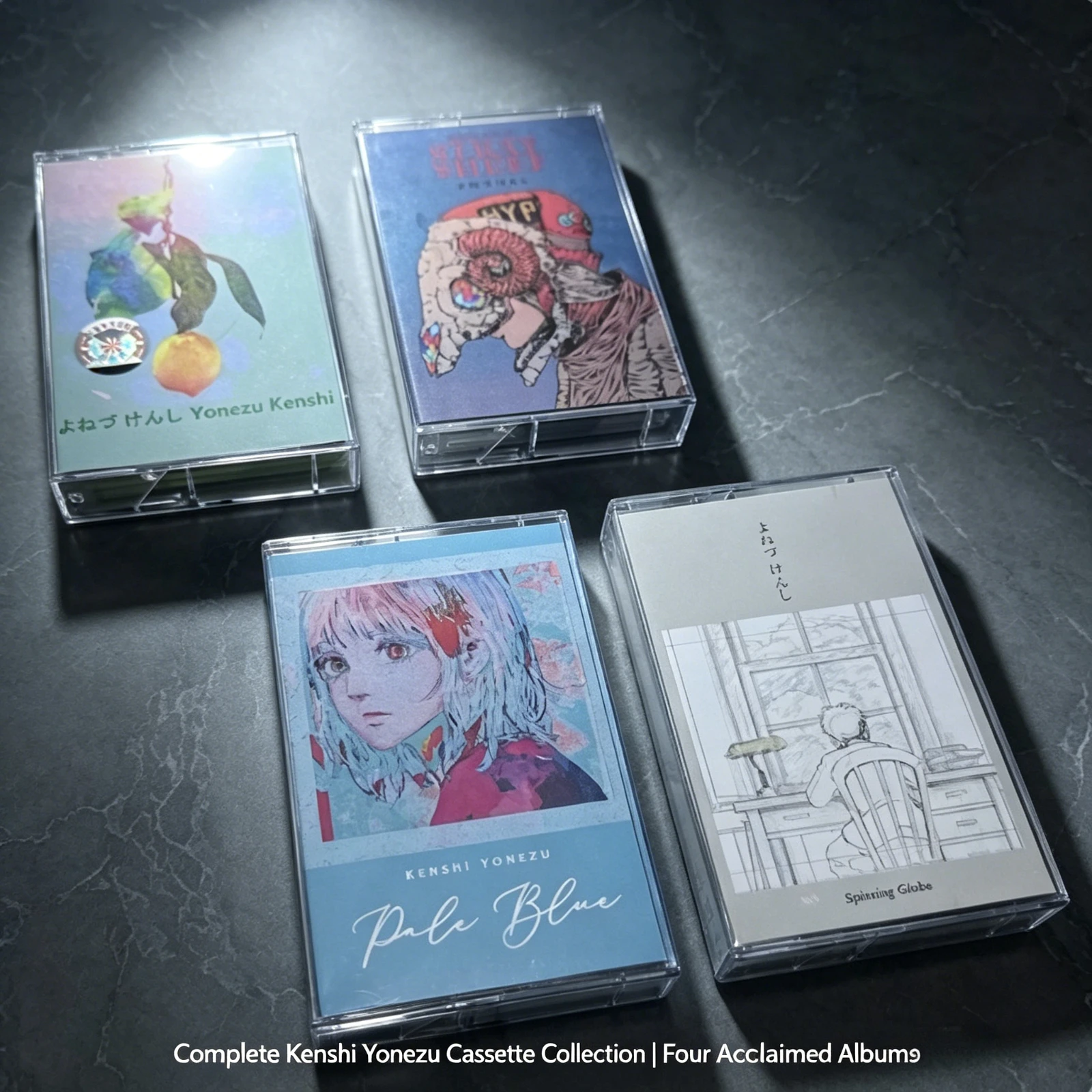 4 Audio Cassette Tape Set J-pop Cassette Tape Retro Vintage Collectible Music Tape with Pale Blue Spinning Globe Hits for Fans
4 Audio Cassette Tape Set J-pop Cassette Tape Retro Vintage Collectible Music Tape with Pale Blue Spinning Globe Hits for Fans