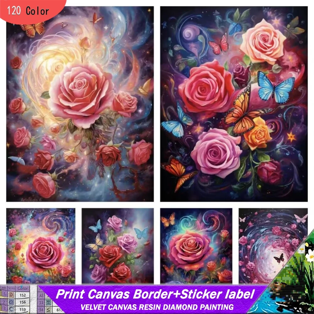 5D 120 Color Resin Diamond Painting With Stickers Rose Flower Mosaic Needlework Kits Embroidery Floral Home Decor Art Gift DIY
5D 120 Color Resin Diamond Painting With Stickers Rose Flower Mosaic Needlework Kits Embroidery Floral Home Decor Art Gift DIY