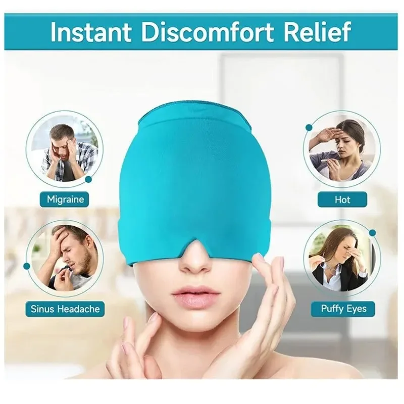 Relief Headgear Migraine Relief Cap Gel Ice Cap Single Layer Headgear Ice Pack Headgear Relief Stretchable Compress Hood
Relief Headgear Migraine Relief Cap Gel Ice Cap Single Layer Headgear Ice Pack Headgear Relief Stretchable Compress Hood