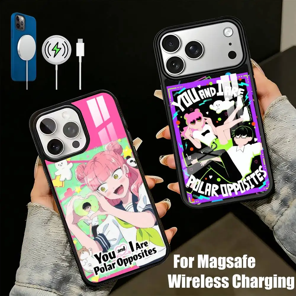 Anime You X I Are Polar O-OppositeS Phone Case For iPhone17,16,15,14,13 Plus,Pro Max Magnetic For Magsafe Wireless Charging
Anime You X I Are Polar O-OppositeS Phone Case For iPhone17,16,15,14,13 Plus,Pro Max Magnetic For Magsafe Wireless Charging
