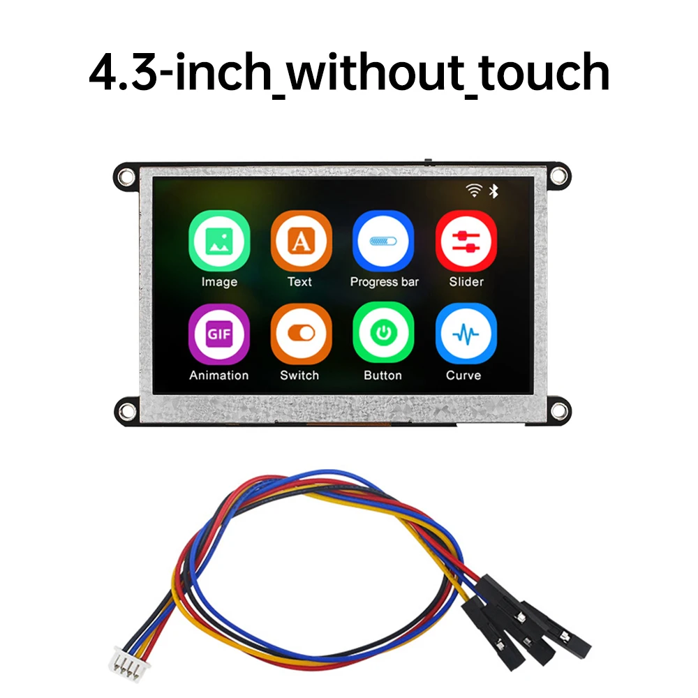 ESP32-S3 N4RE 4.3-inch/5-inch WIFI Bluetooth Development Board With IPS High-definition Capacitive Touch Screen Type-C 2 Core
ESP32-S3 N4RE 4.3-inch/5-inch WIFI Bluetooth Development Board With IPS High-definition Capacitive Touch Screen Type-C 2 Core