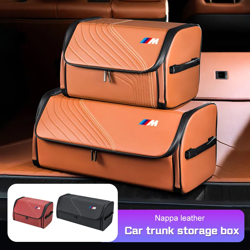 For BMW M Logo X1 X2 X3 X5 X6 F48 G01 E84 E83 F39 F10 F30 G30 Car Trunk Organizer Box Large Capacity Folding Leather Storage Box
For BMW M Logo X1 X2 X3 X5 X6 F48 G01 E84 E83 F39 F10 F30 G30 Car Trunk Organizer Box Large Capacity Folding Leather Storage Box