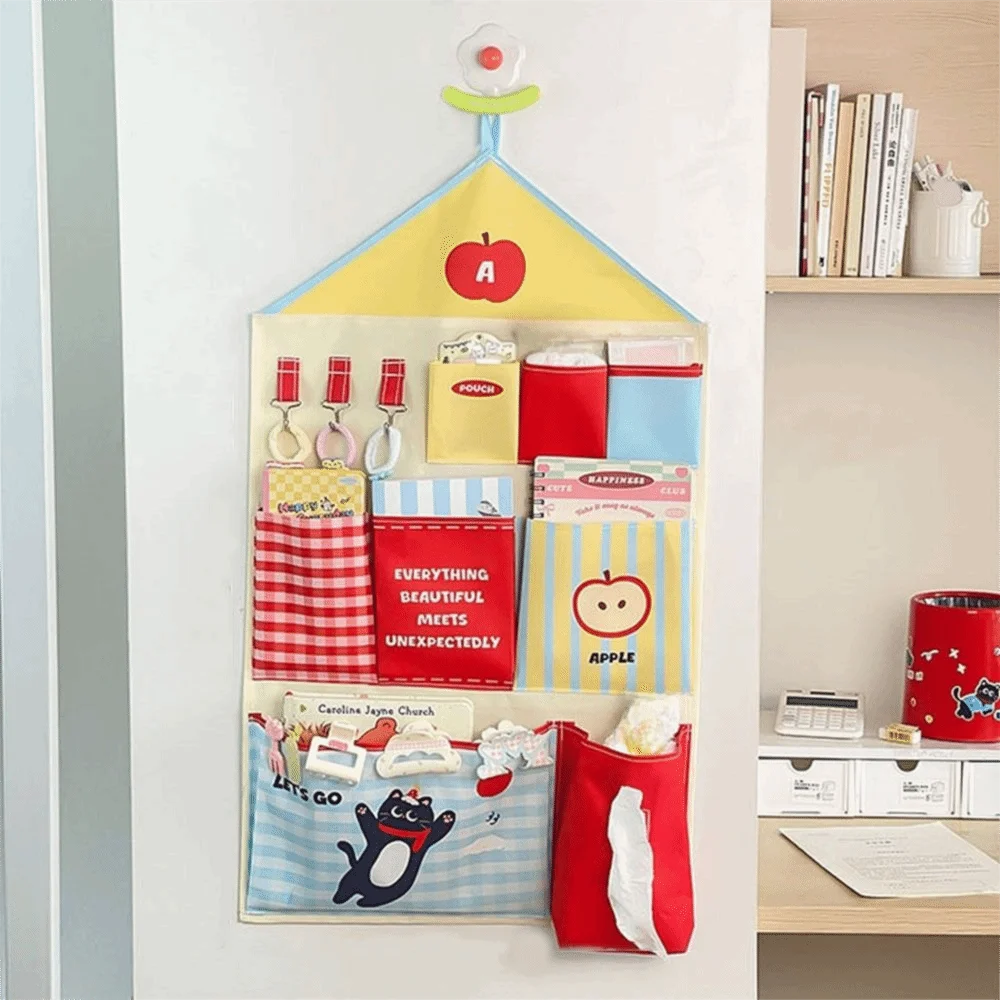 Oxford Cloth Dormitory Storage Hanging Bag Cute Space Saving Cartoon Hanging Bag Multi-layer Wall Mounted Storage Bag Students
Oxford Cloth Dormitory Storage Hanging Bag Cute Space Saving Cartoon Hanging Bag Multi-layer Wall Mounted Storage Bag Students