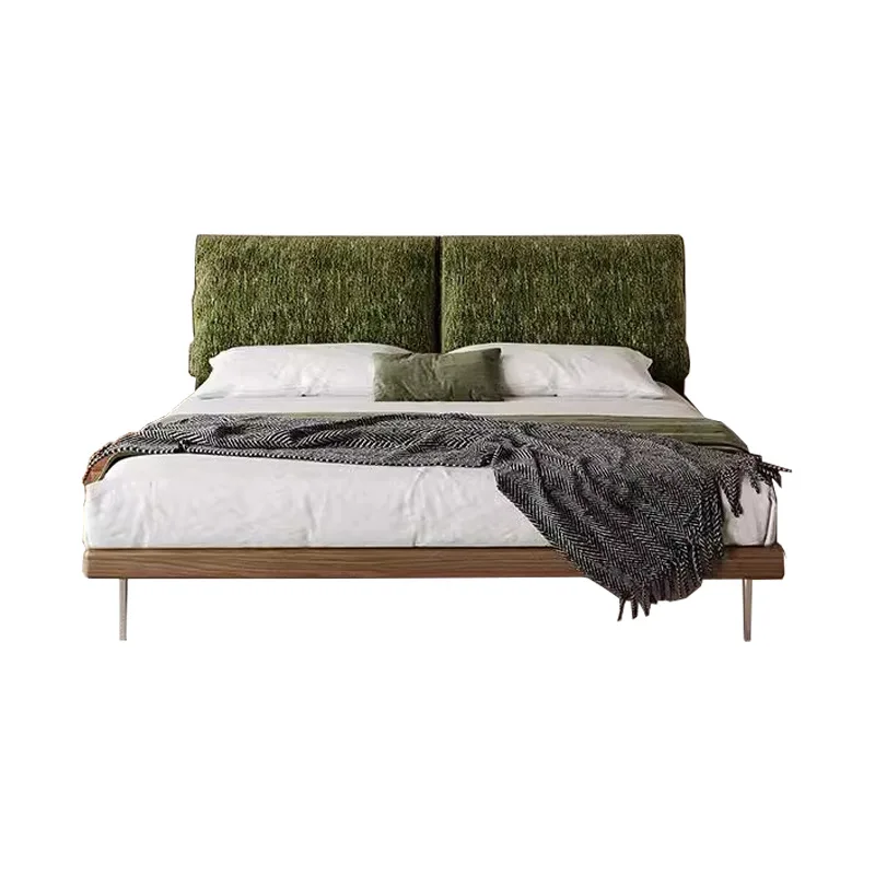 Retro chenille cloth bed master bedroom medieval compound wind premium solid wood soft bag bed flush double bed
Retro chenille cloth bed master bedroom medieval compound wind premium solid wood soft bag bed flush double bed