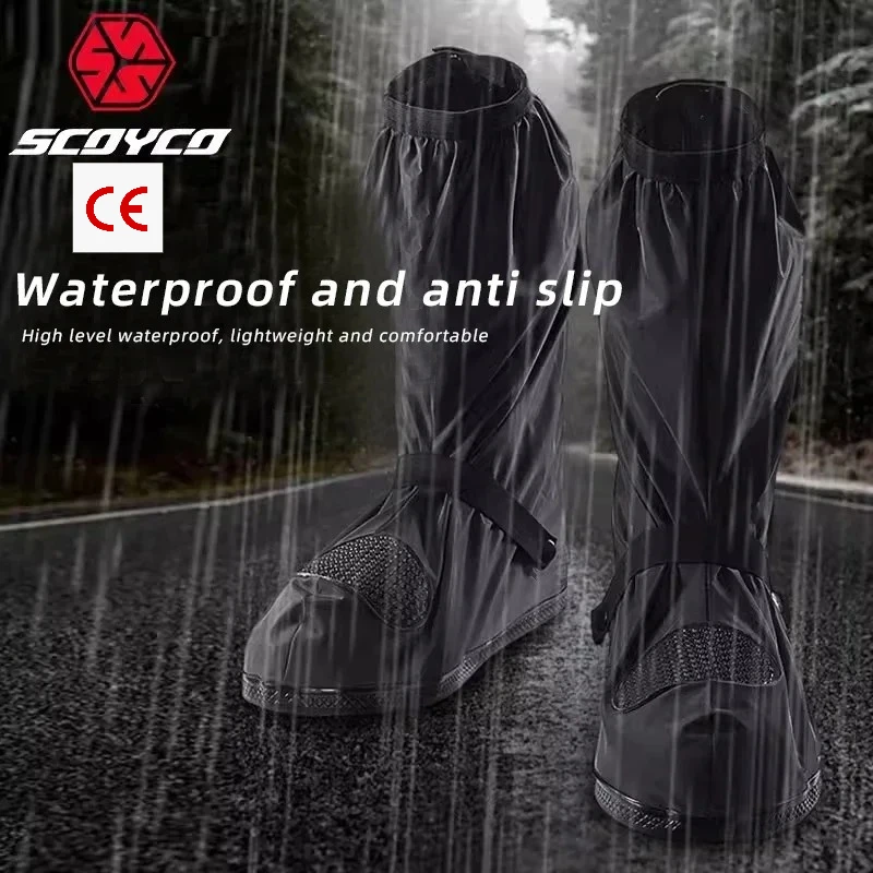 SCOYCO Motorcycle High Tube Rain Boots Covers Waterproof Rainproof NonSlip Motocross Overshoe Rain Boots Worn Over Regular Shoes
SCOYCO Motorcycle High Tube Rain Boots Covers Waterproof Rainproof NonSlip Motocross Overshoe Rain Boots Worn Over Regular Shoes