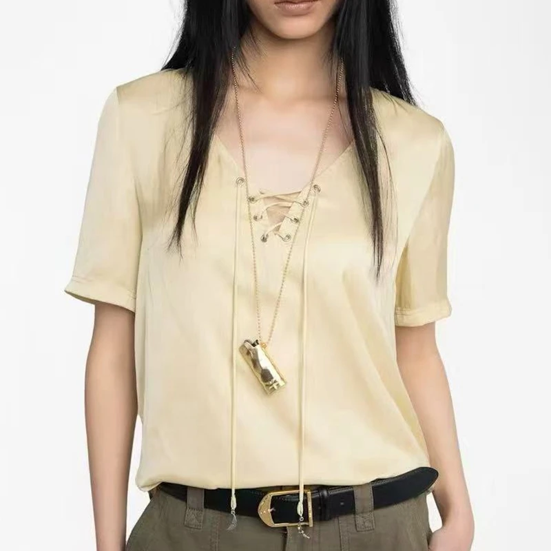 Short Sleeved Shirt for pring and Summer 2026 New Casual Simple Collar Woven Rope Light Yellow hirt
Short Sleeved Shirt for pring and Summer 2026 New Casual Simple Collar Woven Rope Light Yellow hirt