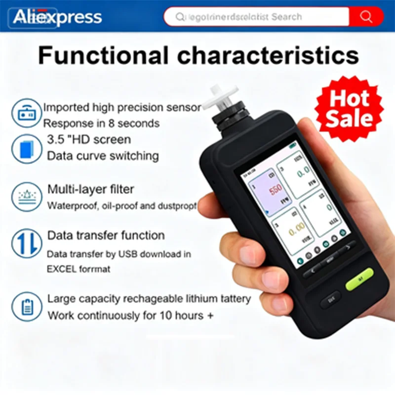 SKZ1050E Handheld Gas Detector Bilingual Wide Viewing Angle for Accurate Measurement of C2H4 (Ethylene Organic Compound)
SKZ1050E Handheld Gas Detector Bilingual Wide Viewing Angle for Accurate Measurement of C2H4 (Ethylene Organic Compound)