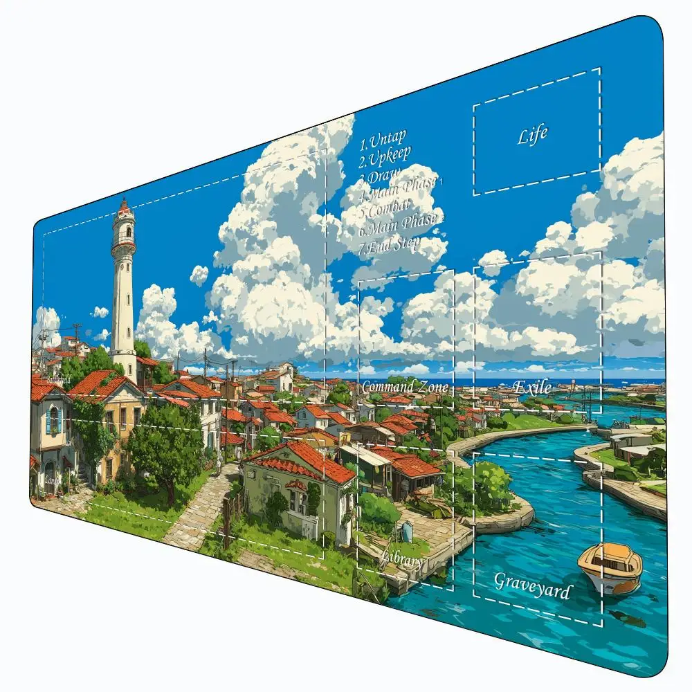 Landscape illustration Magic Card Game Mat with zone mtg playmat desk mat Commander Playmat suitable for family gatherings
Landscape illustration Magic Card Game Mat with zone mtg playmat desk mat Commander Playmat suitable for family gatherings