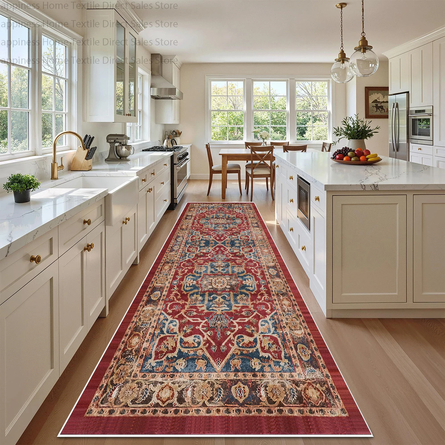 Persian Retro Anti Slip Kitchen Aisle Runner Carpet Washable European Luxury Long Corridor Rug Large Size Hallway Mat Custom
Persian Retro Anti Slip Kitchen Aisle Runner Carpet Washable European Luxury Long Corridor Rug Large Size Hallway Mat Custom