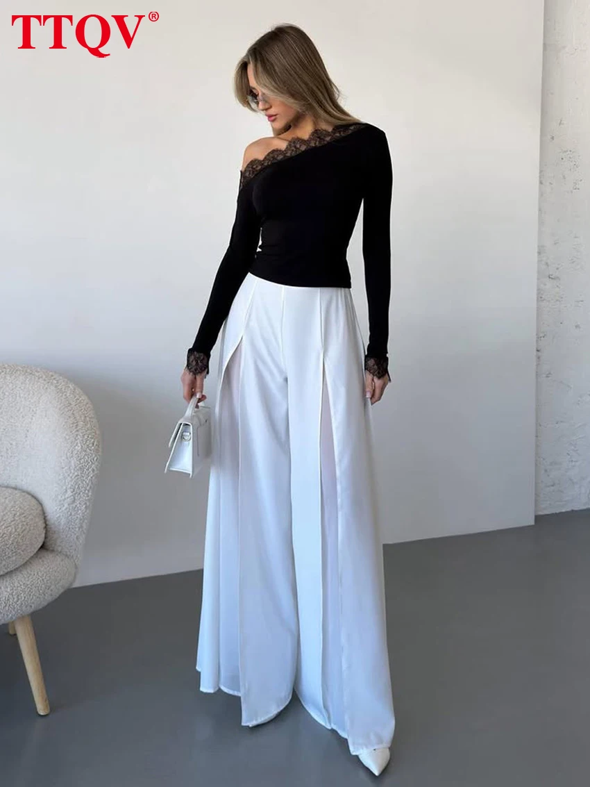 TTQV Fashion Loose White Women Pants 2026 Autumn High Waist Wide Trousers Elegant Classic Solid Pants Female Clohting Streetwear
TTQV Fashion Loose White Women Pants 2026 Autumn High Waist Wide Trousers Elegant Classic Solid Pants Female Clohting Streetwear