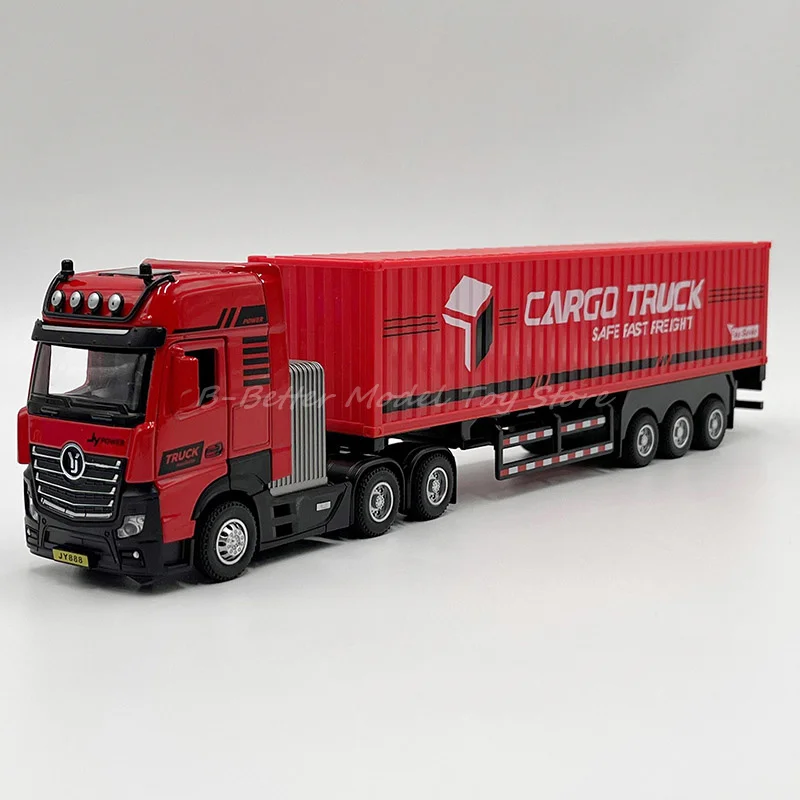 New 1:50 Scale Diecast Model Toy Truck With Container Semi Trailer Pull Back With Sound Light For Children Gifts
New 1:50 Scale Diecast Model Toy Truck With Container Semi Trailer Pull Back With Sound Light For Children Gifts
