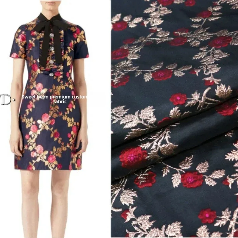 Золотая линия парча жаккардовая ткань цветочная пряжа окрашенная платье костюм пальто брендовый модный дизайн швейный материал ткань на метр
Золотая линия парча жаккардовая ткань цветочная пряжа окрашенная платье костюм пальто брендовый модный дизайн швейный материал ткань на метр