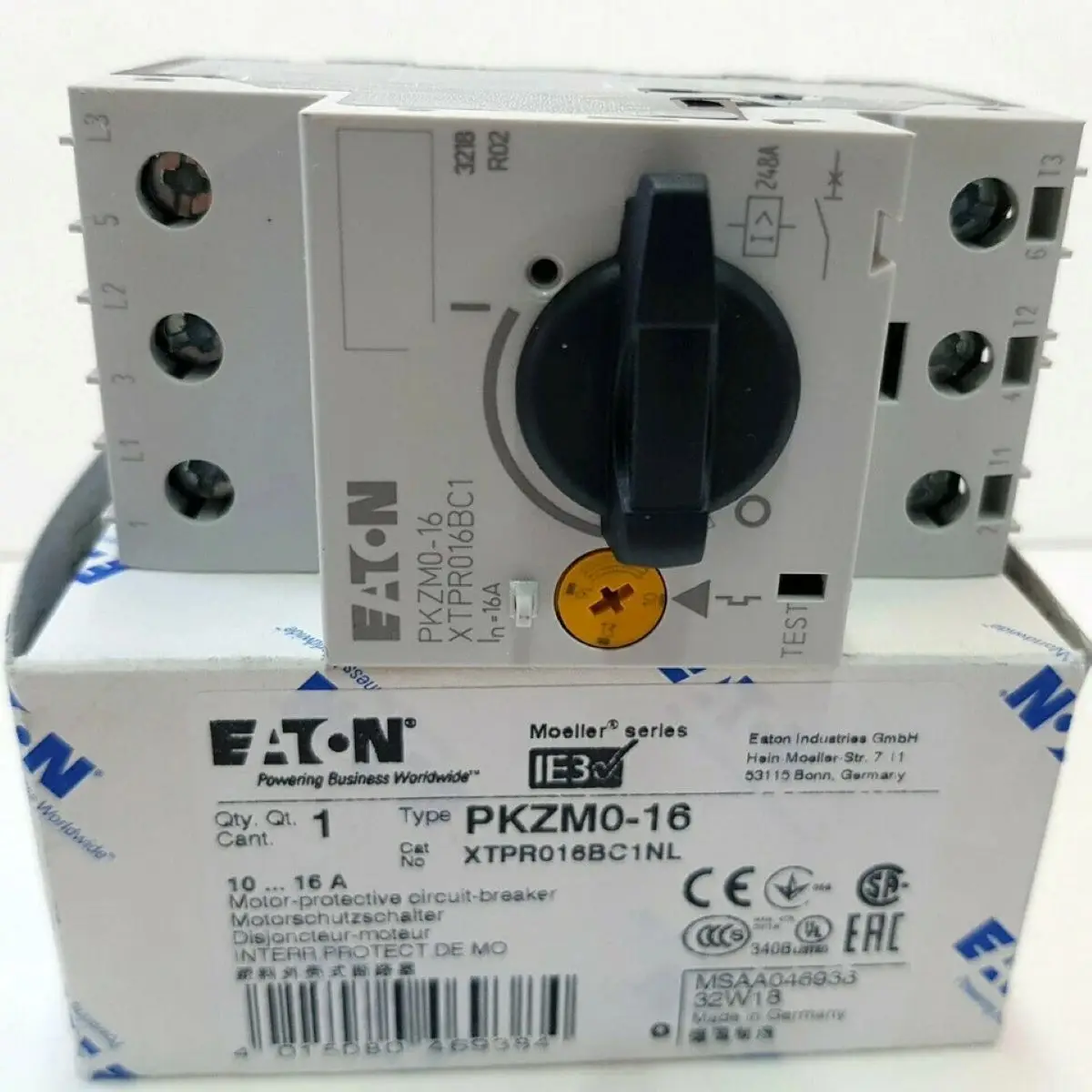 PKZM0-16 - 046938 46938 circuit-breaker, 7.5 kW, 10 - 16 A, Screw terminals
PKZM0-16 - 046938 46938 circuit-breaker, 7.5 kW, 10 - 16 A, Screw terminals