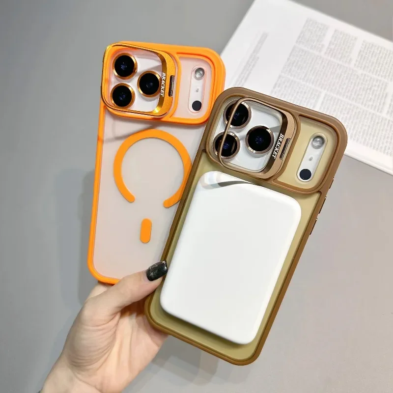 MagSafe Camera Holder Frosted Case Suitable for IPhone 17 Air 16 15 14 Plus 13 12 11 Pro Max Magnetic Lens Protection Hard Case
MagSafe Camera Holder Frosted Case Suitable for IPhone 17 Air 16 15 14 Plus 13 12 11 Pro Max Magnetic Lens Protection Hard Case