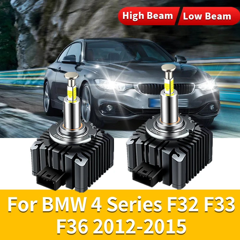 2Pcs LED Headlights Xenon Bulbs HID Turbo Replacement LED 32000LM 4-sided CSP Chip 6000K For BMW 4 Series F32 F33 F36 2012-2015
2Pcs LED Headlights Xenon Bulbs HID Turbo Replacement LED 32000LM 4-sided CSP Chip 6000K For BMW 4 Series F32 F33 F36 2012-2015