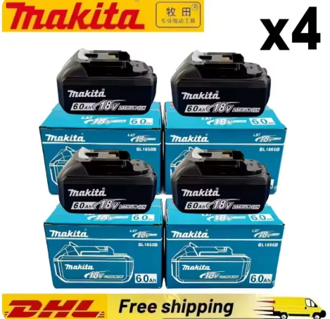 100% Genuine 18V Makita 6.0/5.0Ah Makita Battery BL1840 BL1830B BL1850B BL1850 BL1860 BL1815 Replacement Lithium Battery
100% Genuine 18V Makita 6.0/5.0Ah Makita Battery BL1840 BL1830B BL1850B BL1850 BL1860 BL1815 Replacement Lithium Battery